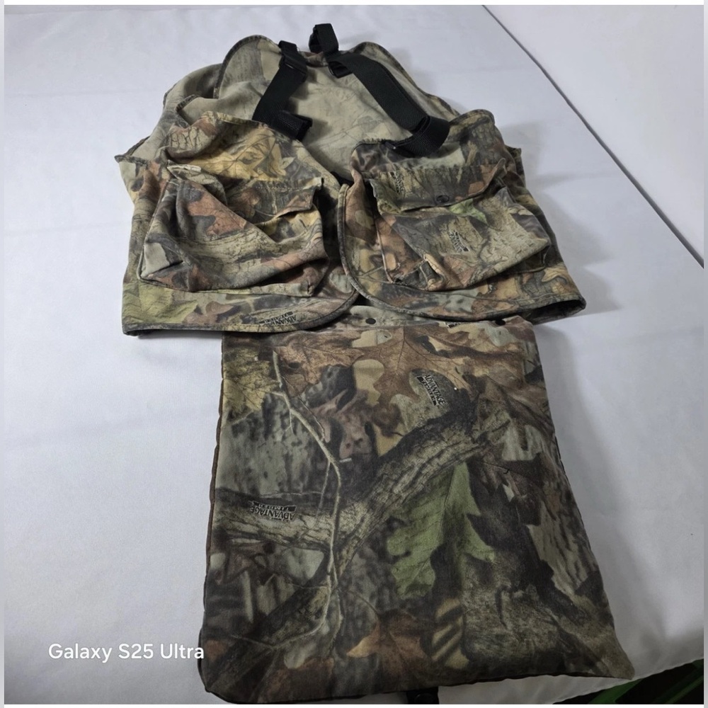 Hunter’s Specialties Hunting Vest One Size Attached padded seat Orange Bandana